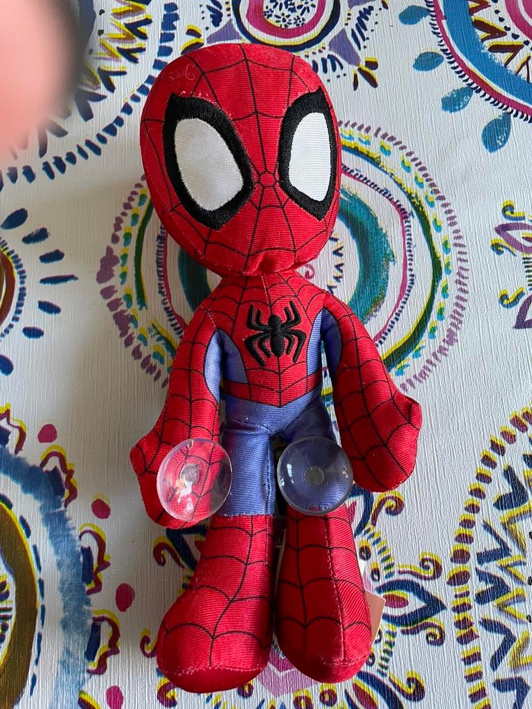 Spiderman pop 24 cm met zuignappen, Kinderen en Baby's, Speelgoed | Actiefiguren, Ophalen, Gebruikt