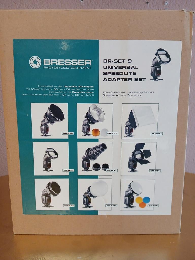 Bresser BR-SET 9 Universele Speedlite Adapter Set, Ophalen of Verzenden