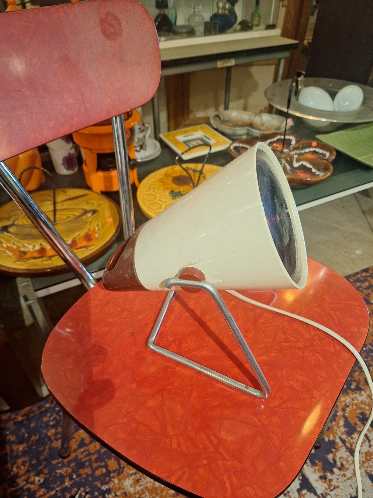 Vintage Philips Infraroodlamp - Rode Warmtelamp, Ophalen of Verzenden