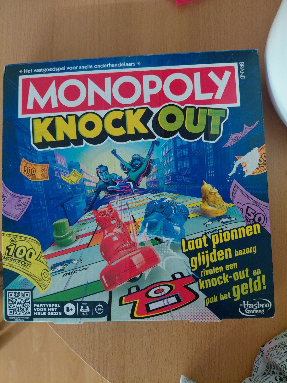 Monopoly Knock Out, Vijf spelers of meer, Ophalen, Zo goed als nieuw, Hasbro Gaming