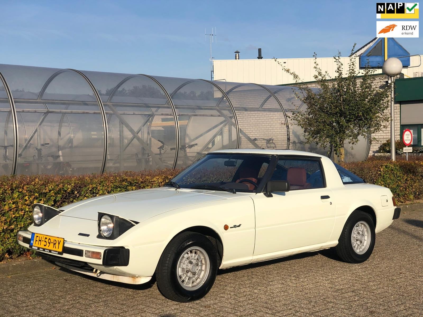Mazda RX-7 SA22C - 12A motor / 1979 - Schuurvondst, Wit, Origineel Nederlands, Handgeschakeld, Open dak