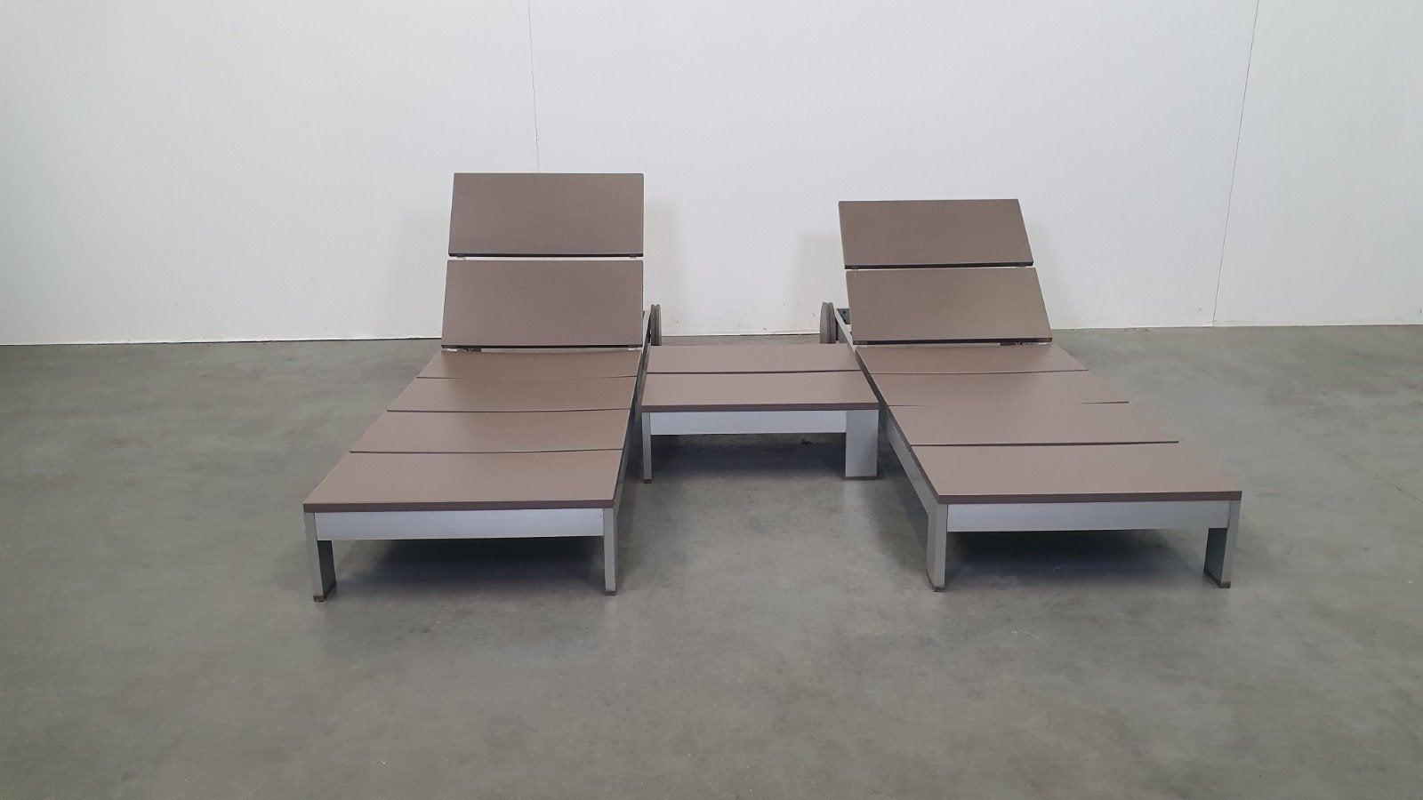 Na Xemena ligbed daybed tafel Gandia Blasco design vintage, Ophalen, Gebruikt, Inklapbaar, .