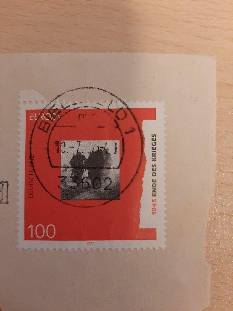1995 Duitsland 50 jaar einde van de Tweede Wereldoorlog, Postzegels en Munten, Verzenden, BRD, Gestempeld
