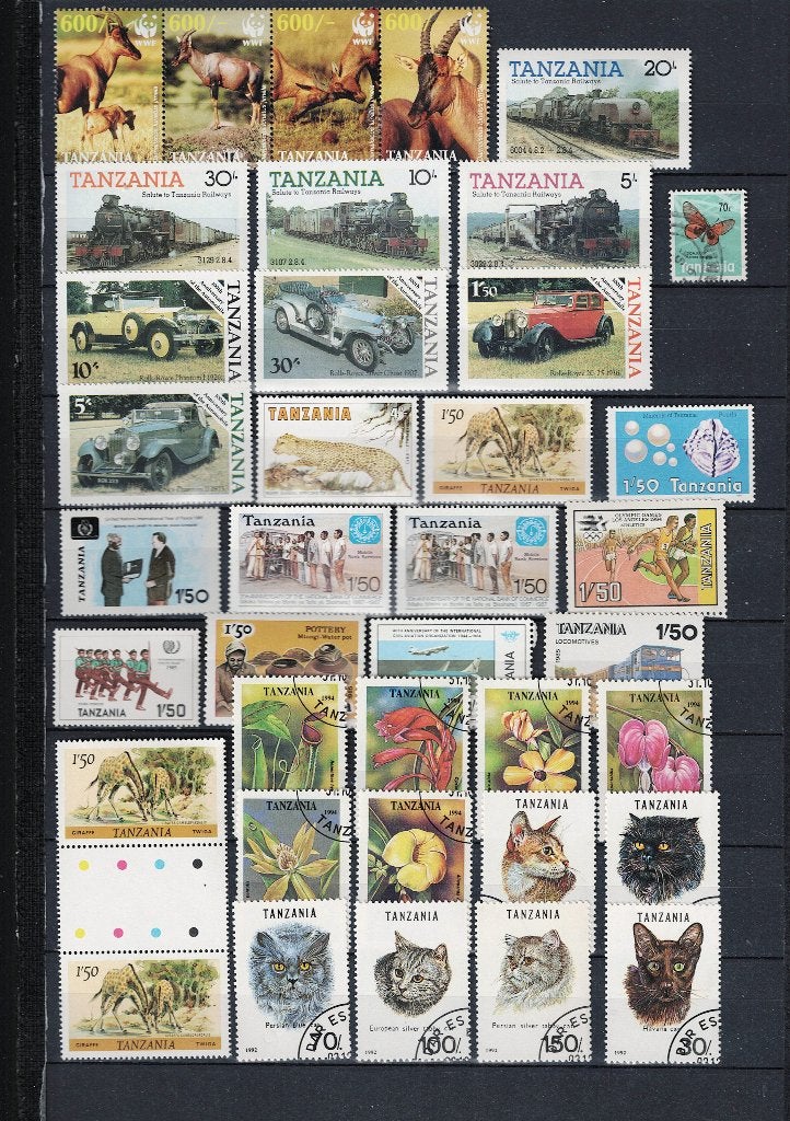 Tanzania  groot kavel gestempeld, Verzenden, Tanzania, Gestempeld