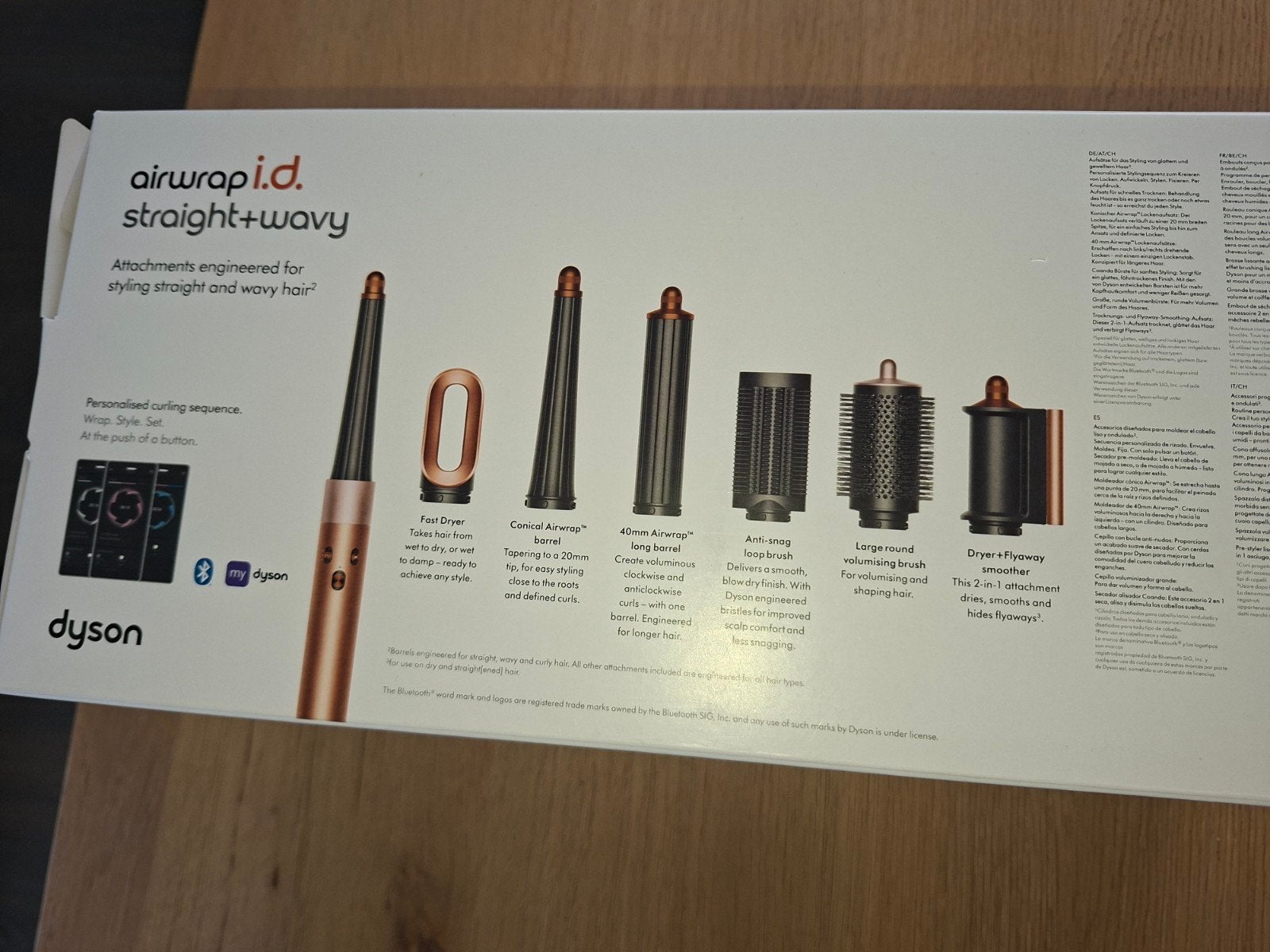 Dyson AirWrap I.D. Straight+Wavy special edition (Amber silk, Witgoed en Apparatuur, Ophalen, Nieuw, Haarverzorging