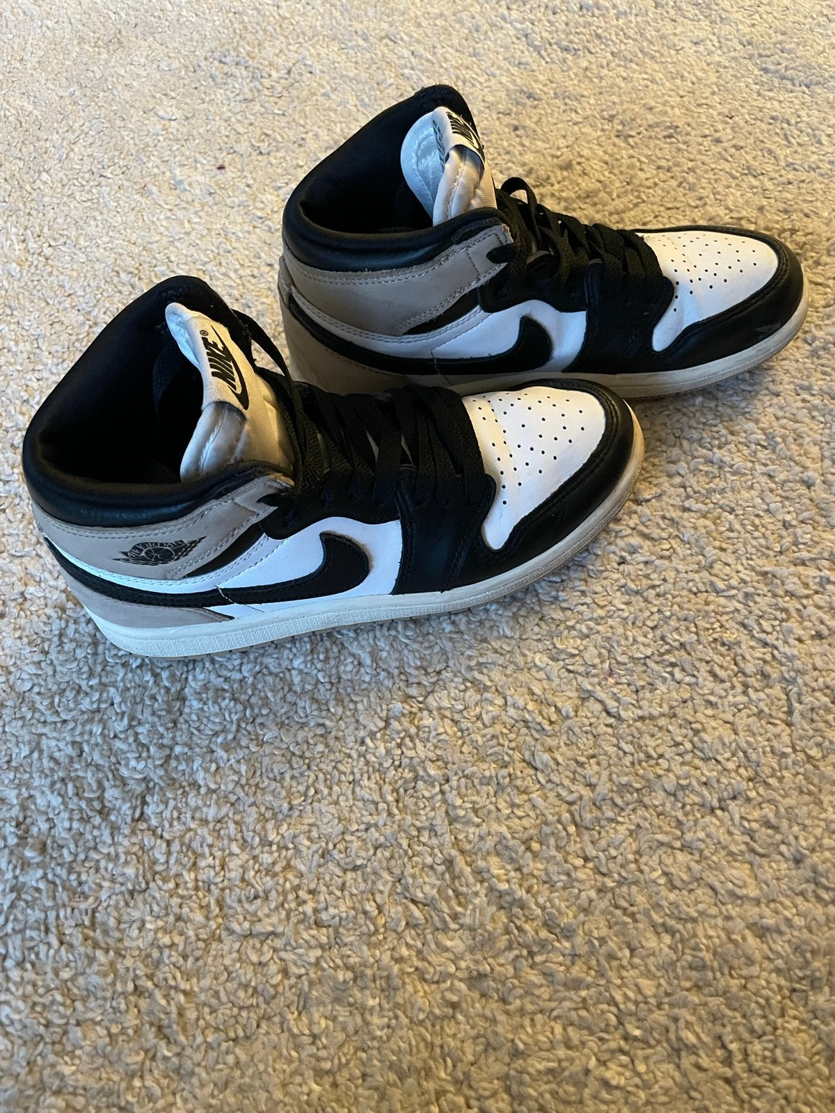 Nike Air Jordan 1 Mid sneakers -  maat 35, Ophalen, Gedragen, Zwart, Sneakers of Gympen