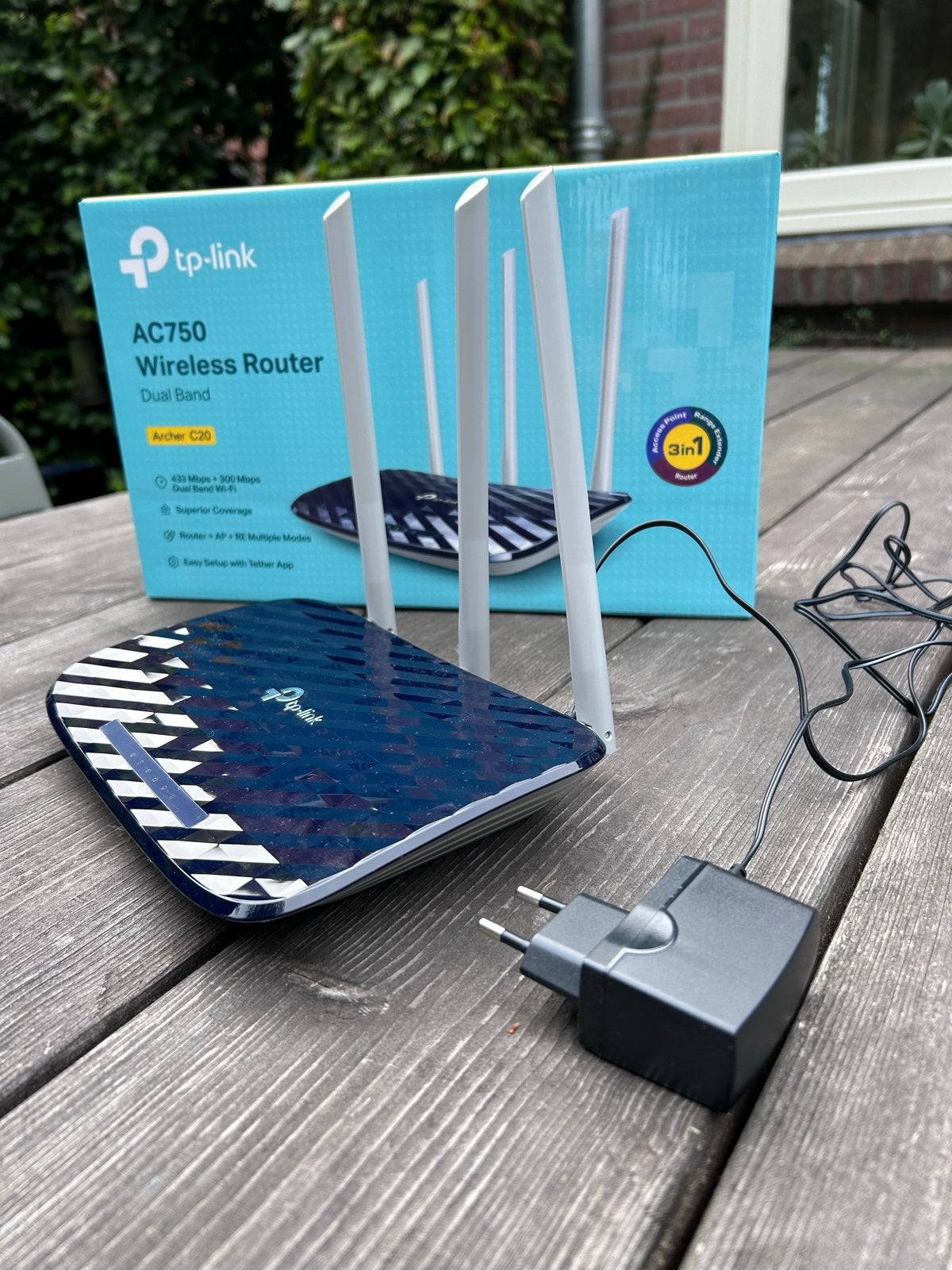 TP-Link AC750 Wireless Router Dual Band Archer C20, Ophalen of Verzenden, Zo goed als nieuw, Router