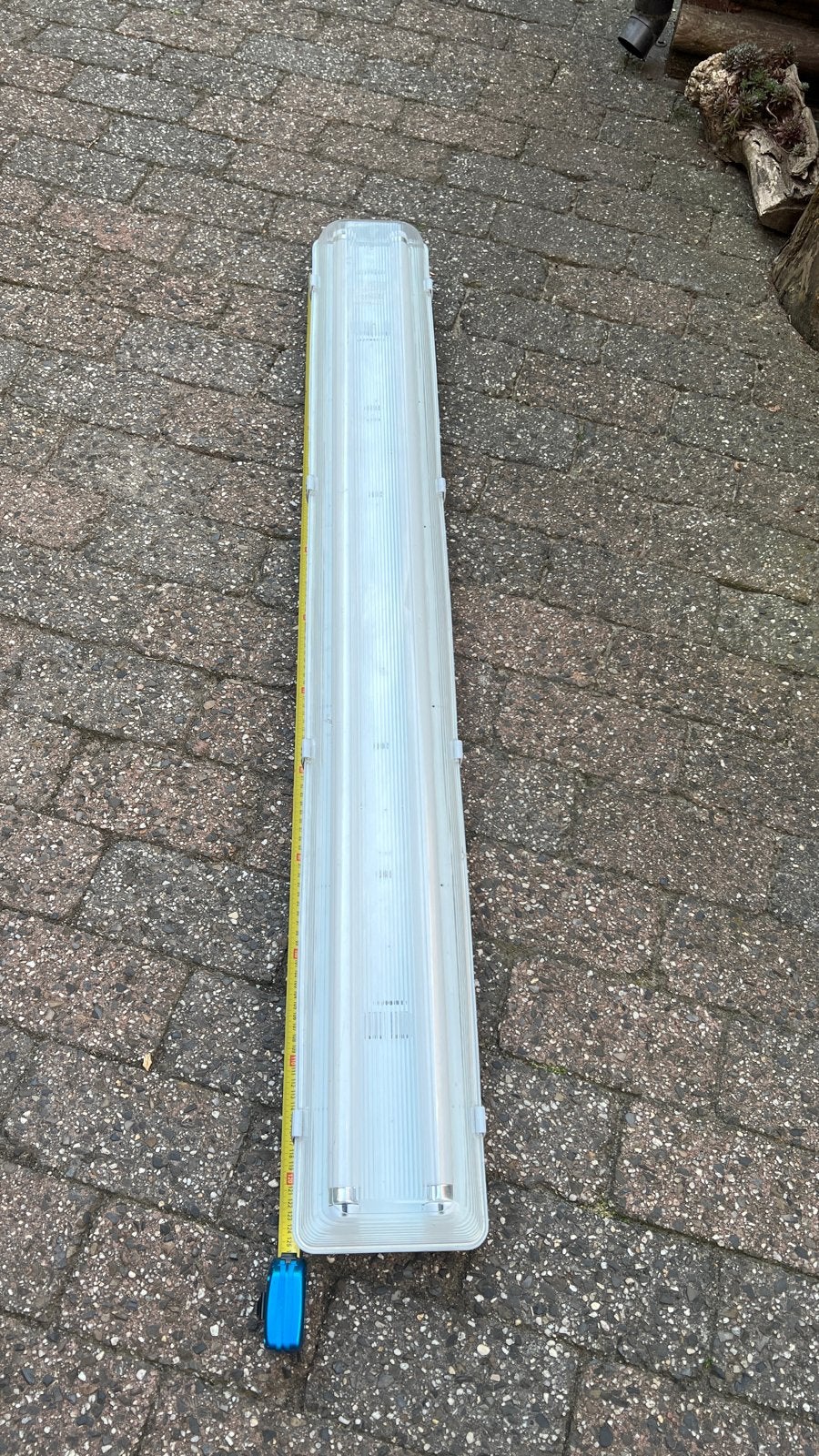 TL armatuur met 2 TL lampen - 126 cm, Ophalen, Gebruikt, Kunststof, G13 (TL)