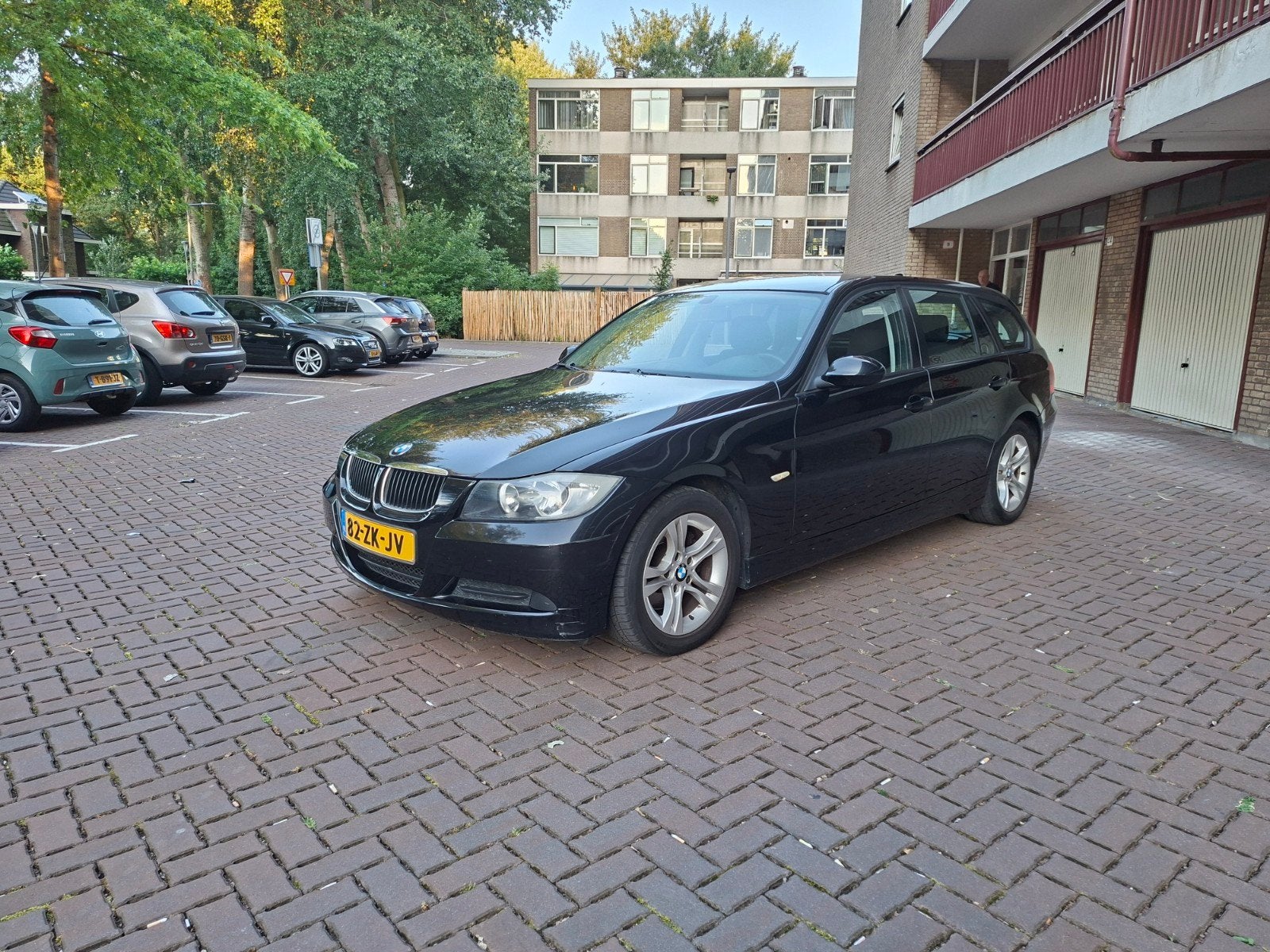 BMW 3-Serie 2.0 318 I Touring BJ2008 Zwart NAVI/CLIMA/PDC, Zwart, Zwart, Origineel Nederlands, Handgeschakeld