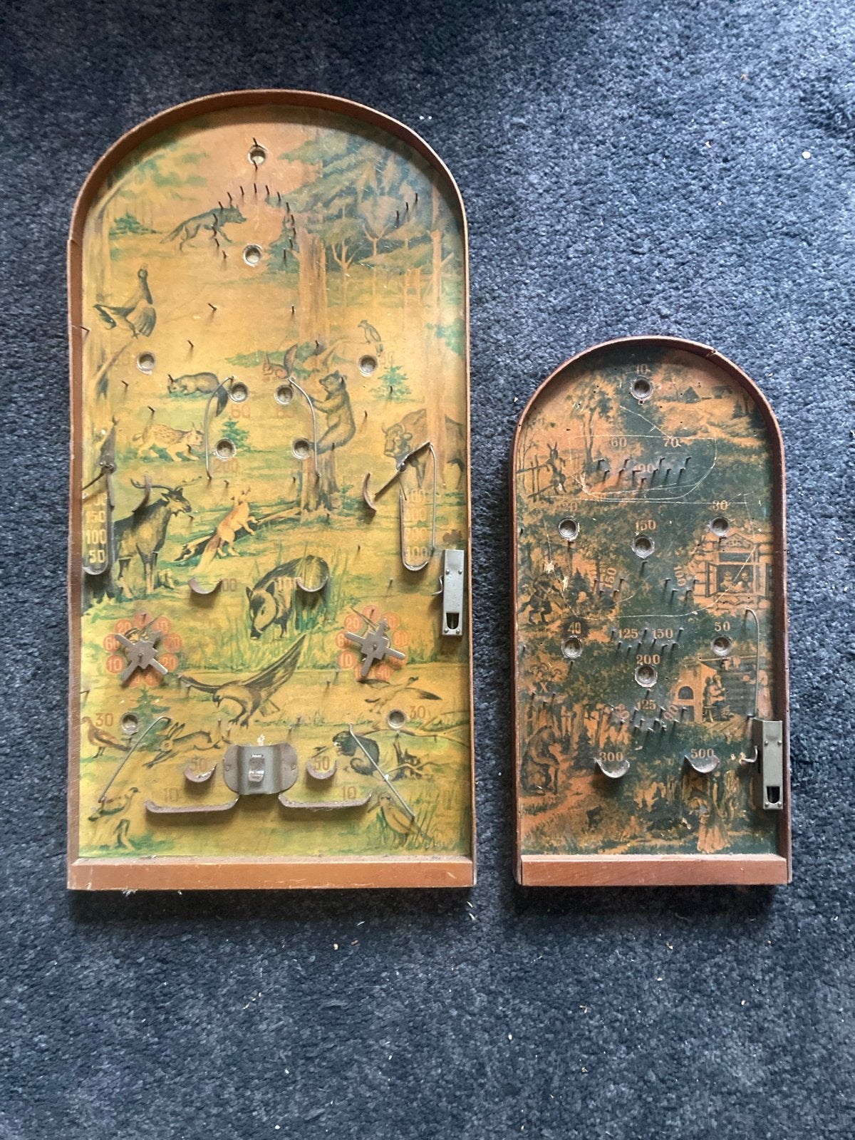 Vintage Flipperkast Set - Groot en Klein Model, Ophalen