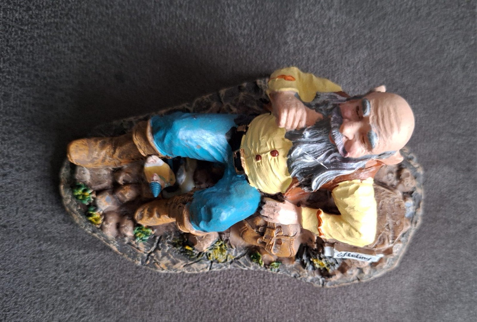Efteling beeldje: De Reus en Klein Duimpje, Verzamelen, Ophalen of Verzenden, Zo goed als nieuw, Beeldje of Poppetje