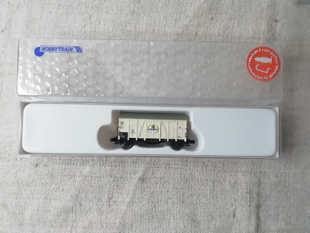 Hobbytrain Spur N Sonderwagen Postbräu  Art. 019203, Overige merken, Gelijkstroom, Verzenden, Analoog