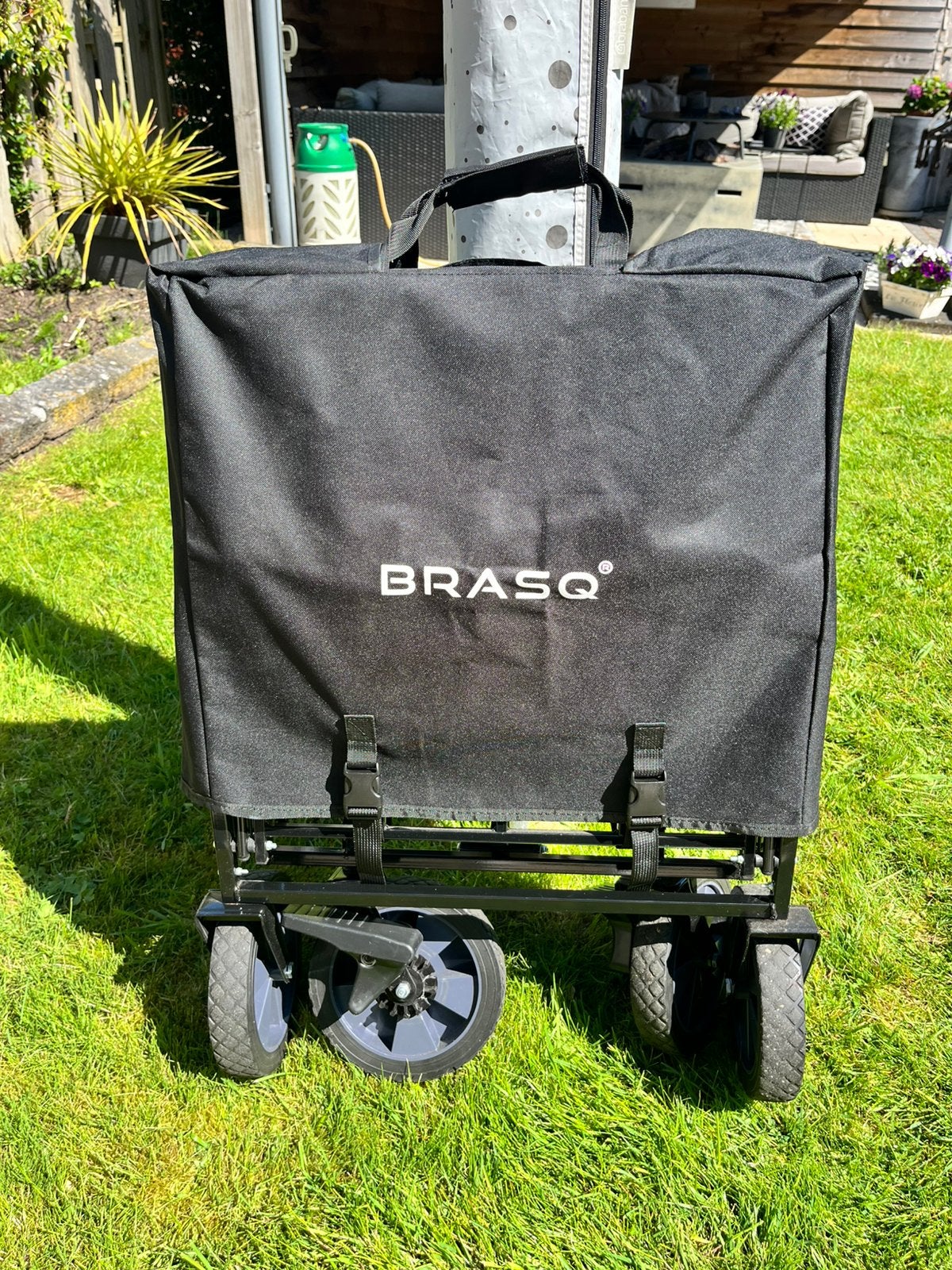 Brasq bolderkar zwart, Ophalen, Zo goed als nieuw