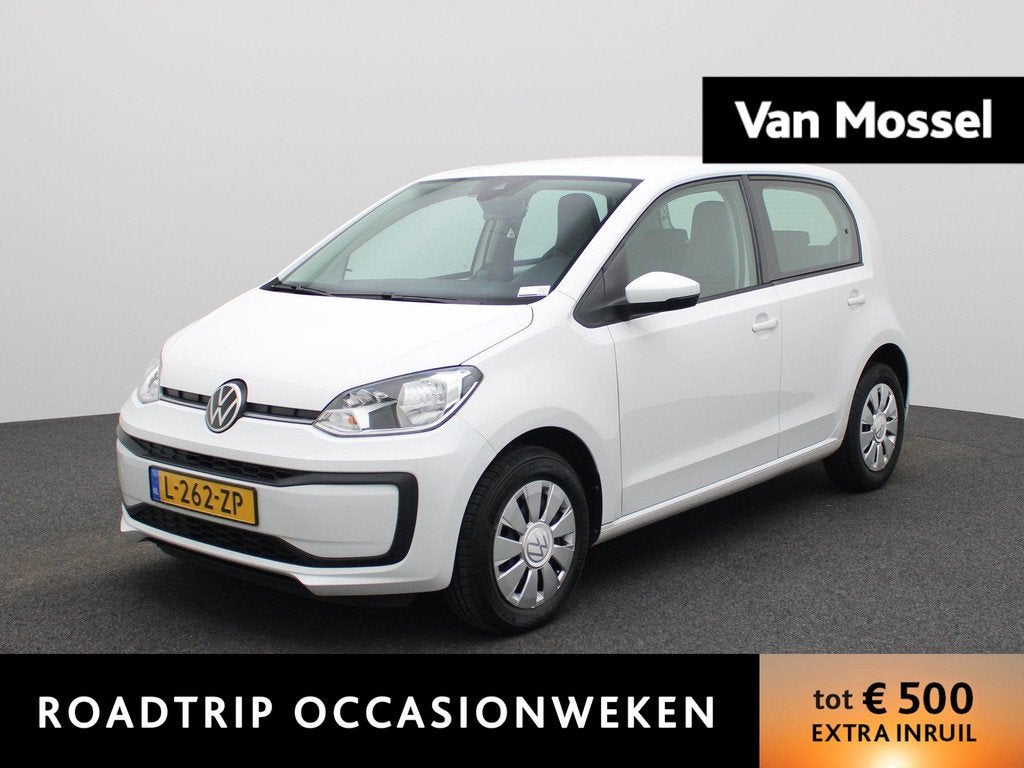 Volkswagen Up! 1.0 | DAB | Bluetooth | Airco | 5-Deurs, 12 maanden, Stof, Gebruikt, 4 stoelen