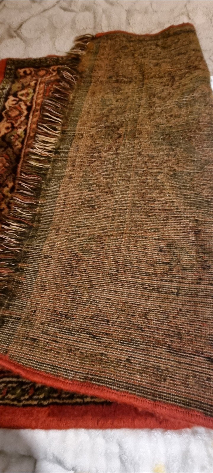 Handgemaakt tapijt in zeer goede staat - 100x90 cm, 100 tot 150 cm, Groen, Zo goed als nieuw, Oosters