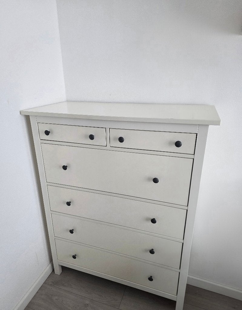 IKEA HEMNES ladekast wit: 6 laden, Ophalen, Gebruikt, 100 tot 150 cm, 5 laden of meer