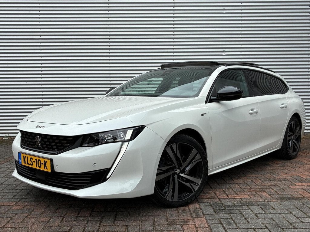 Peugeot 508 SW 1.6 PureTech GT Pano Led Carplay Leer Cruise, Auto's, Peugeot, 745 kg, Gebruikt, 4 cilinders, Wit