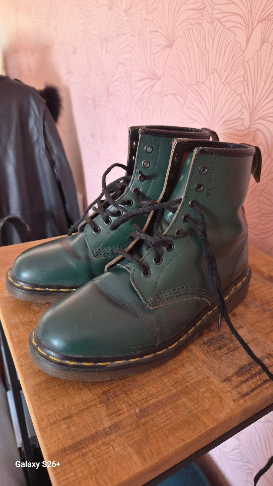 Dr. Martens groen maat 42 made in England, Ophalen of Verzenden, Dr. Martens, Gedragen, Groen