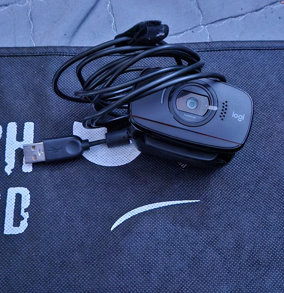 Logitech C525 HD Webcam – Autofocus & 360 Draaibaar, Ophalen, Gebruikt, Logitech, Windows