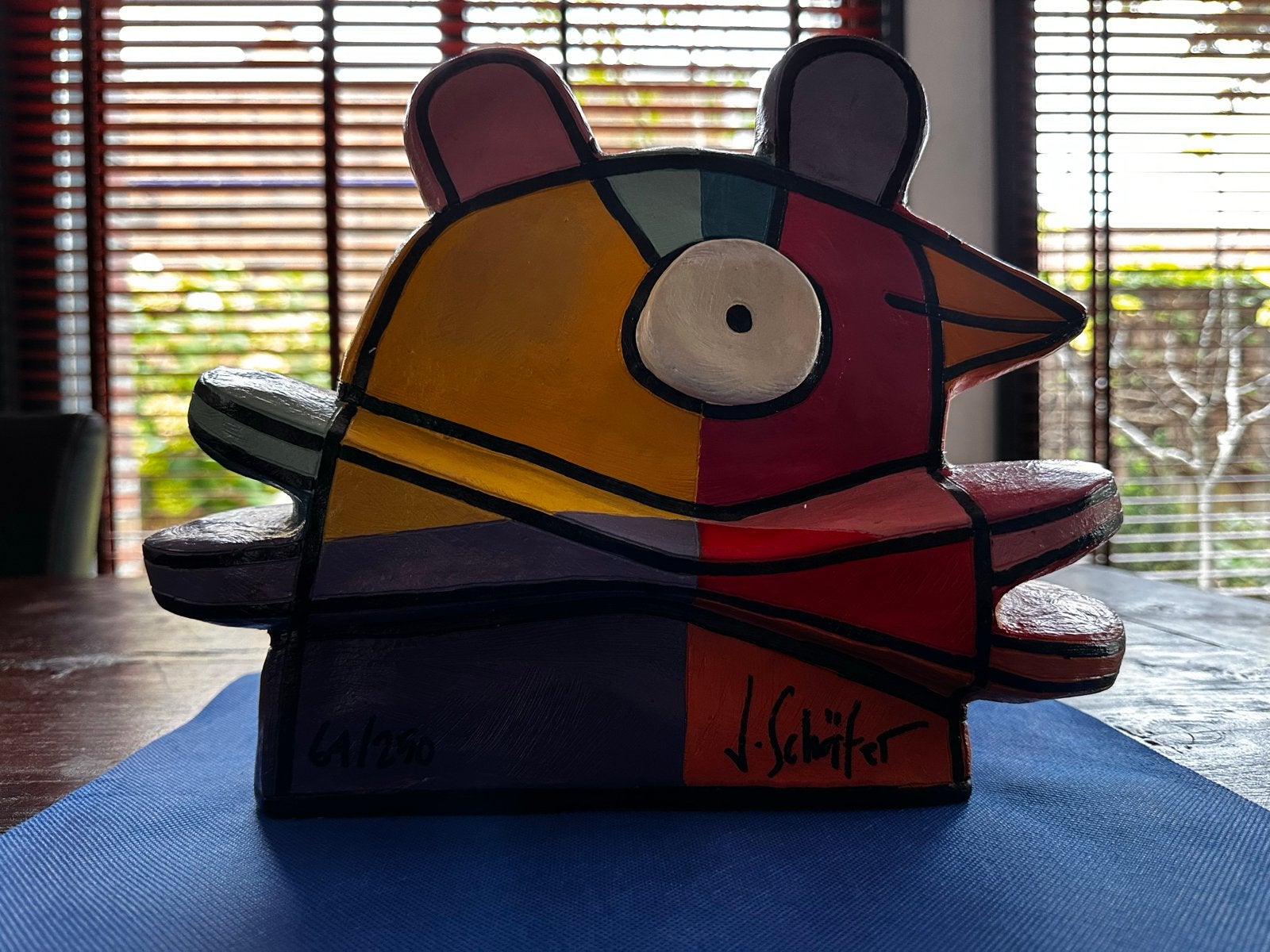 J. Schäfer - Vreemde Vogel XL oplage 250, Antiek en Kunst, Handgemaakt, Zwart, Beeld, Overige materialen