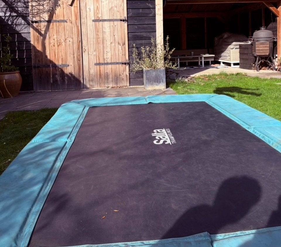 Trampoline ground groen Salta, Ophalen, Gebruikt