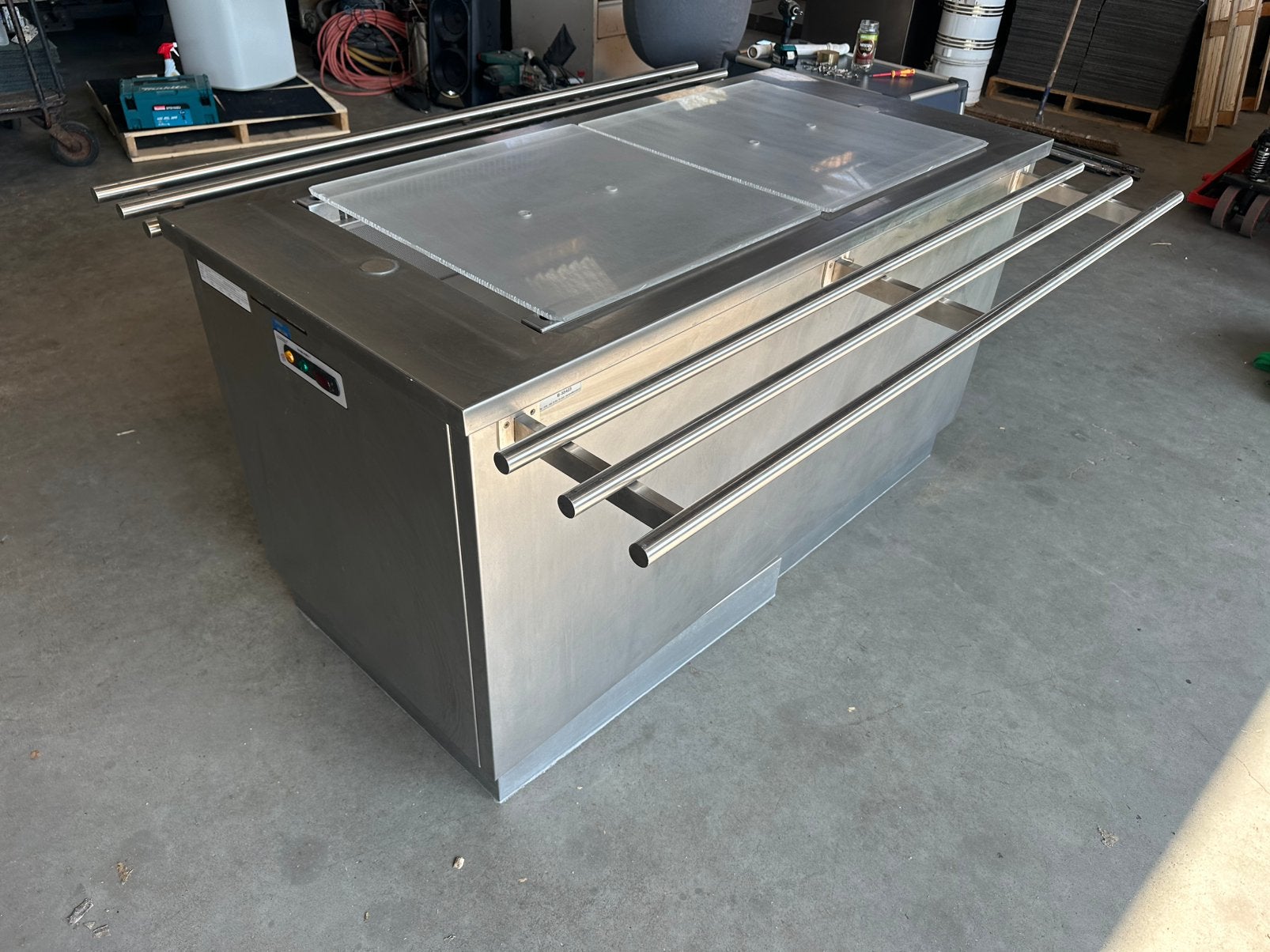 Koelvitrine saladebuffet buffet horeca RVS koude uitgifte, Ophalen, Q, Q, Q