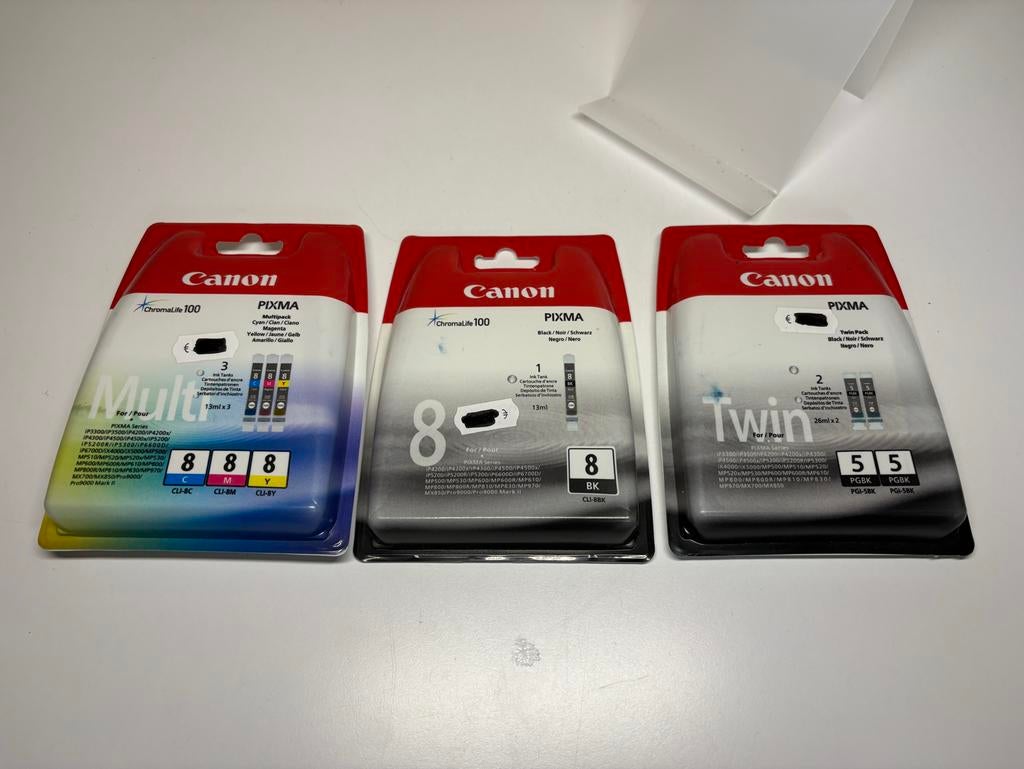 Canon Pixma Inktcartridges - Multi, Zwart, Twin Pack, Ophalen of Verzenden, Zo goed als nieuw, Cartridge