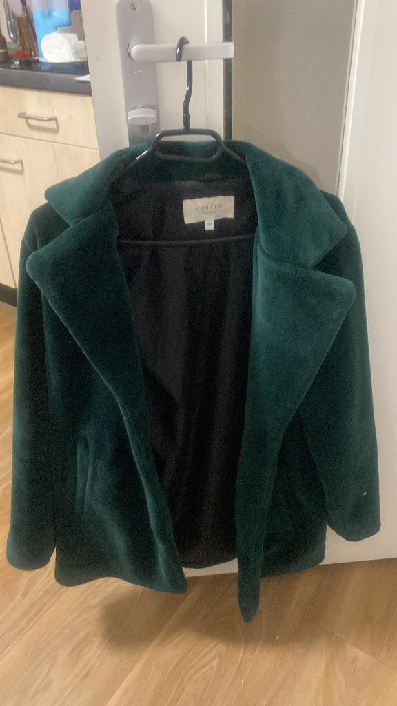 Fluweel mooie groene jas, Ophalen of Verzenden, Costes, Maat 34 (XS) of kleiner, Gedragen