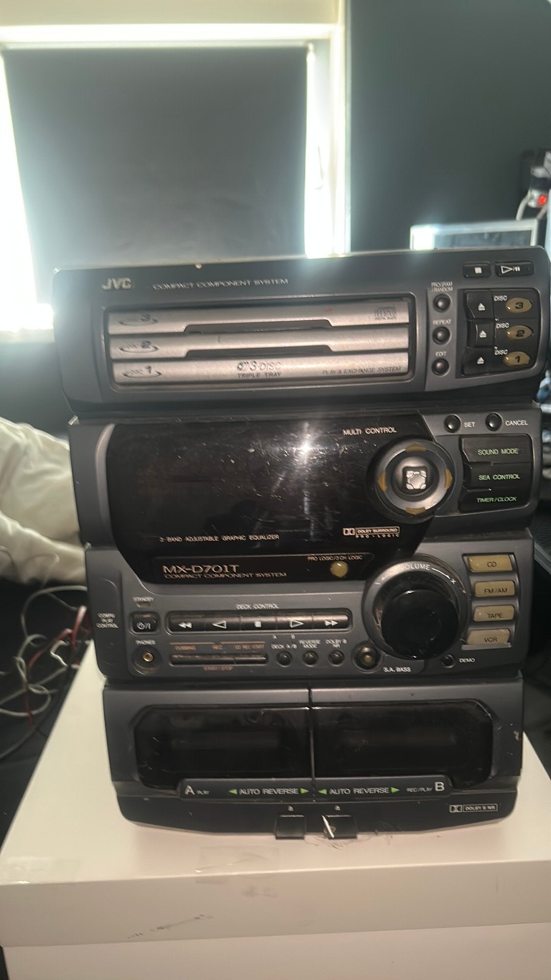 Vintage JVC MX-D701T Stereo-set – Compact Component System, Audio, Tv en Foto, Microset, Ophalen of Verzenden, Zo goed als nieuw