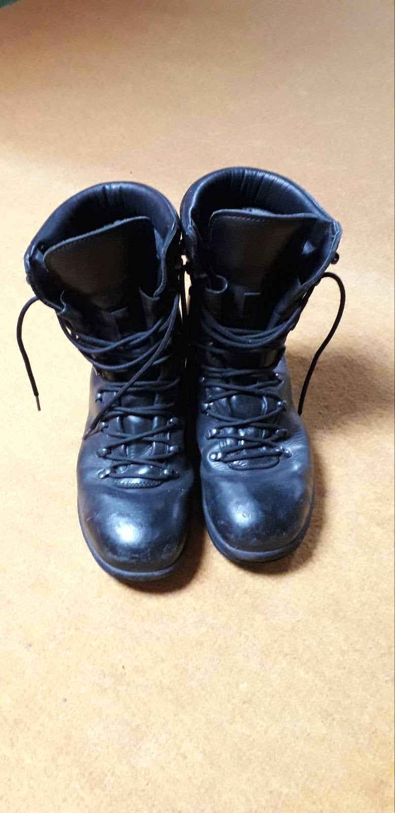 Hoge herenschoen(zo genoemde 'legerkisten'), Ophalen, Zwart, Boots