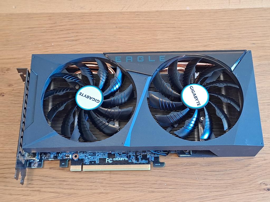 Gigabyte GeForce RTX 3060 Ti EAGLE OC 8G, Computers en Software, Videokaarten, GDDR6, PCI-Express 4, Ophalen of Verzenden, Zo goed als nieuw