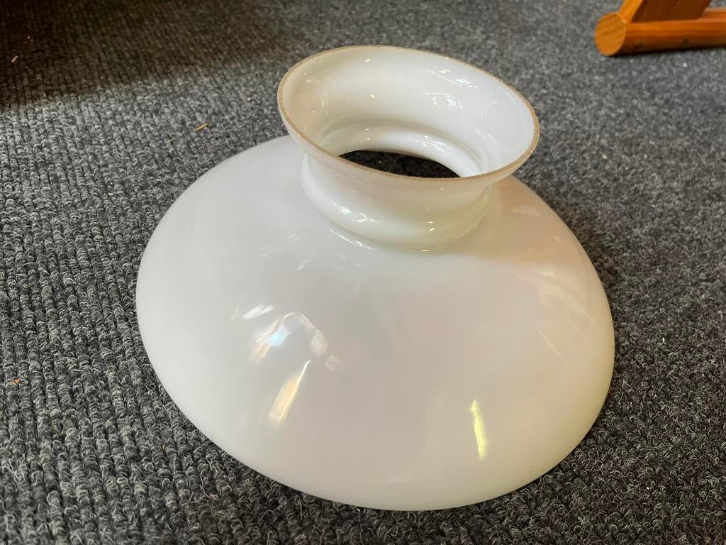 Lampenkap van glas, Huis en Inrichting, Lampen | Lampenkappen, Ophalen, Gebruikt, Rond, Minder dan 25 cm