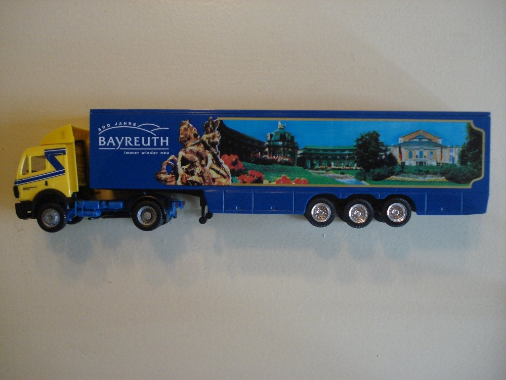   Mercedes trekker oplegger Bayreuth (Herpa), Verzenden, Gebruikt, Bus of Vrachtwagen, Rietze