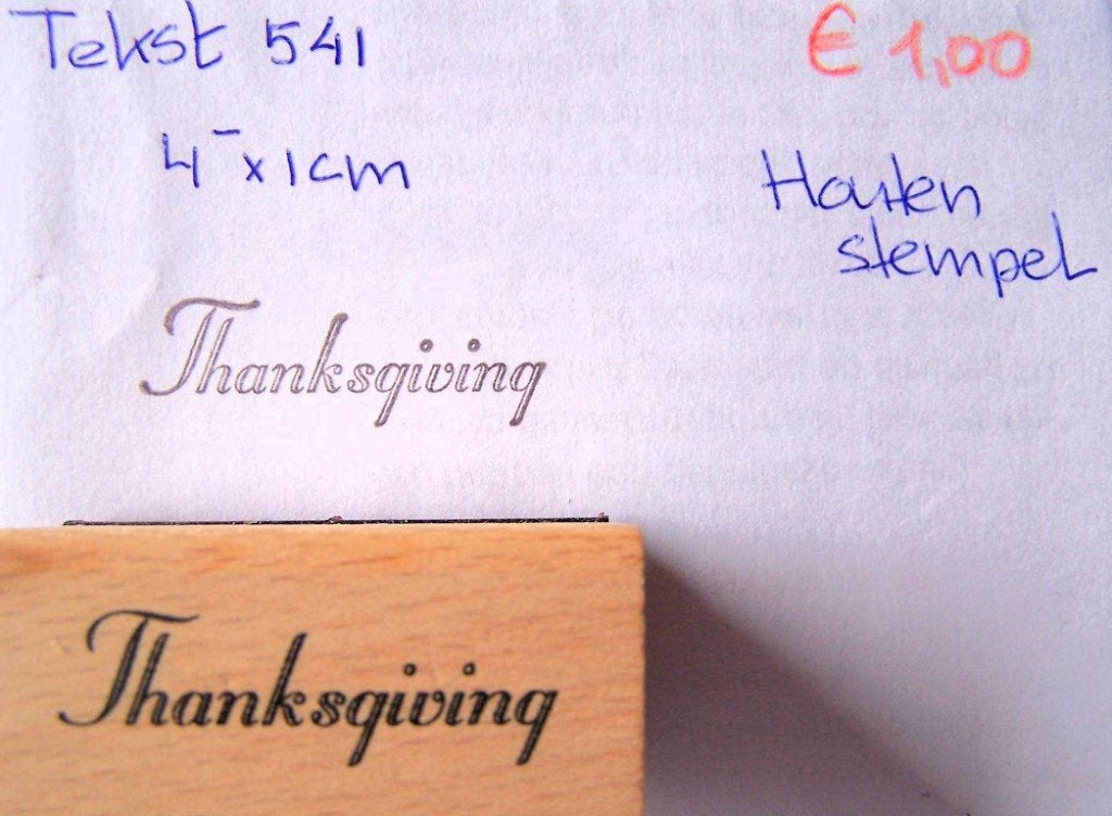 Tekst 541 Houten stempel, Hobby en Vrije tijd, Stempelen, Ophalen of Verzenden, Gebruikt, Houten stempel