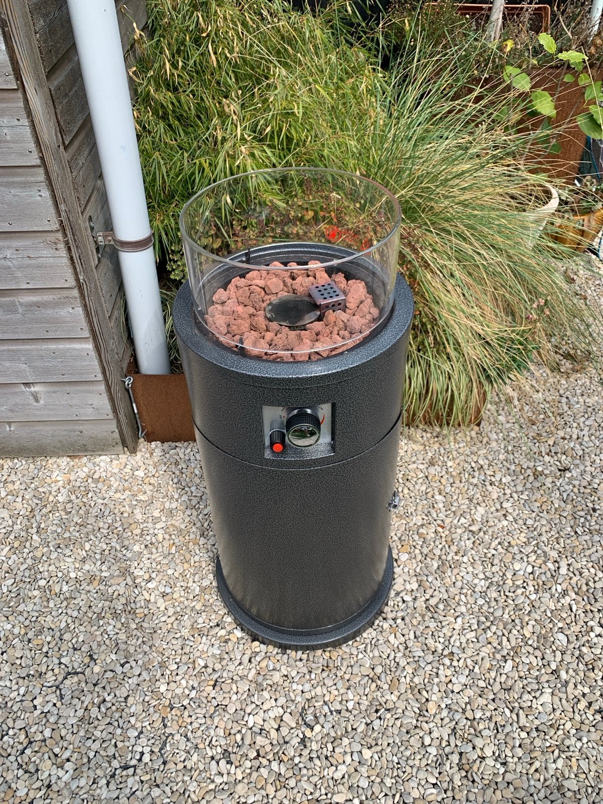Terrasverwarmer op Gas met Lavastenen (ignite defect), Ophalen, Gebruikt, Gas, Vloer