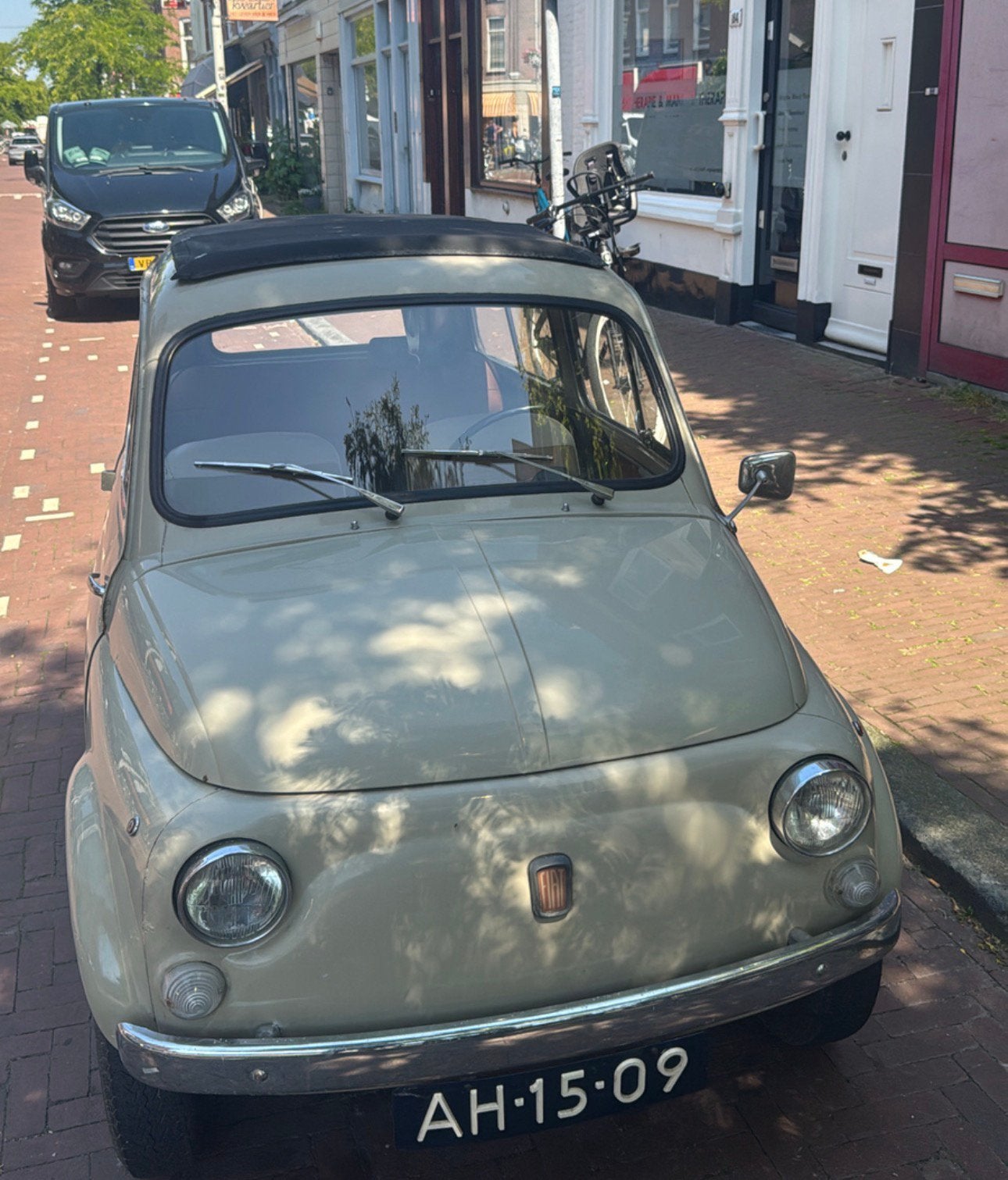Fiat 500 0.5 Giardiniera 1969 Beige, Auto's, 499 cc, Beige, Leder, Particulier