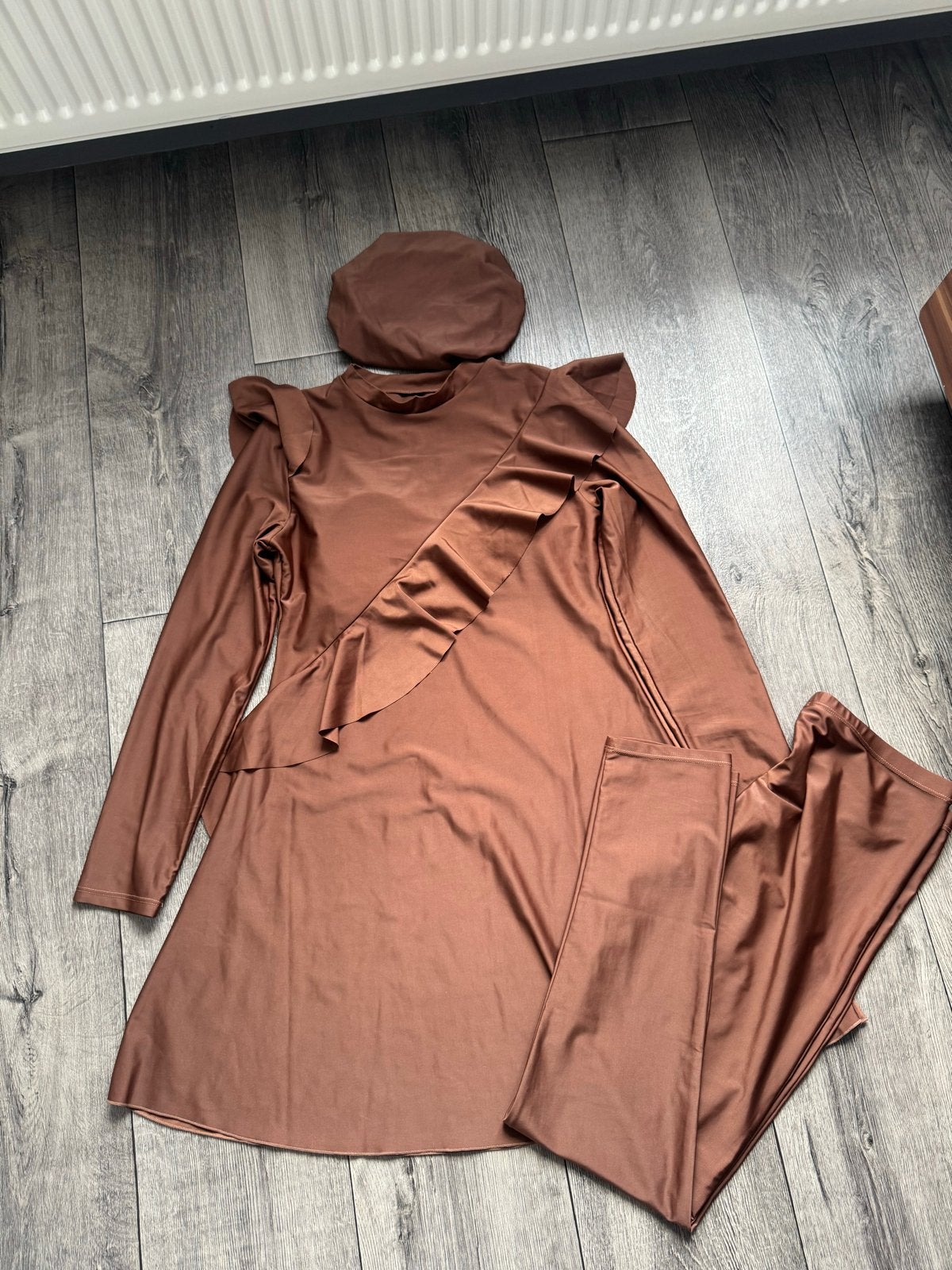 Bruine Burkini - Zwempak, Ophalen, Zo goed als nieuw, Bruin, Overige typen
