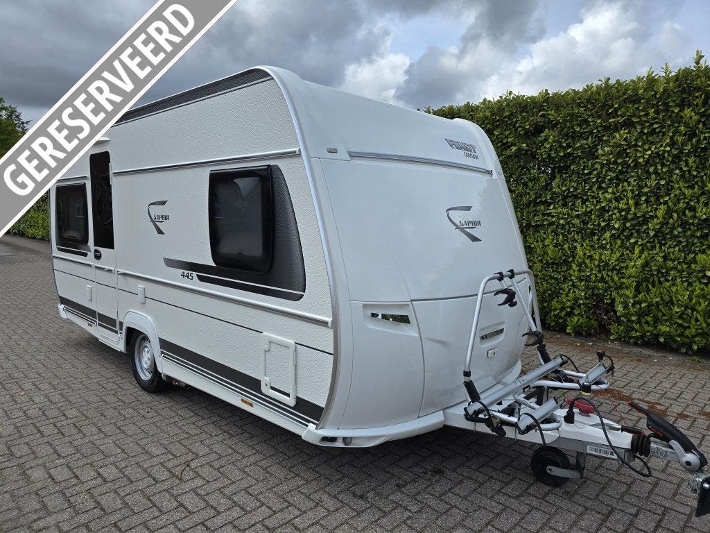 Fendt Saphir 445 TFB GERESERVEERD, Caravans en Kamperen, Caravans, Rondzit, Schokbreker, Bedrijf, Fendt