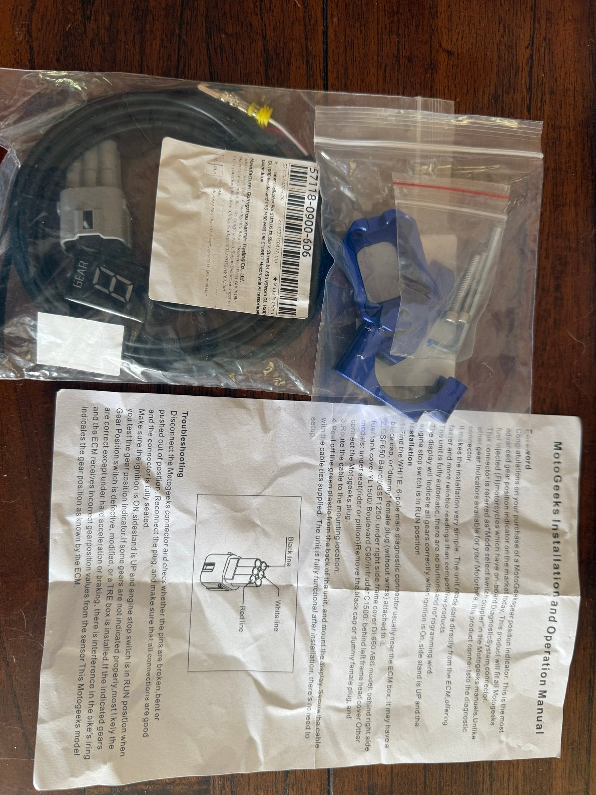 Gear indicator Suzuki SV650 V-Strom DL650 DL1000, Ophalen of Verzenden, Nieuw