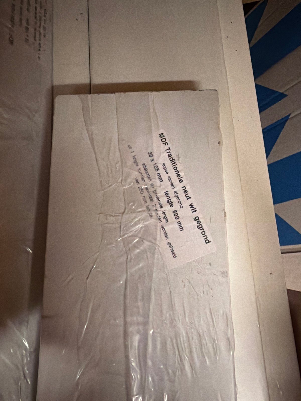 MDF Traditionele Neut Wit Gegrond Planken, Doe-het-zelf en Verbouw, Minder dan 25 mm, Nieuw, Ophalen of Verzenden, Plank