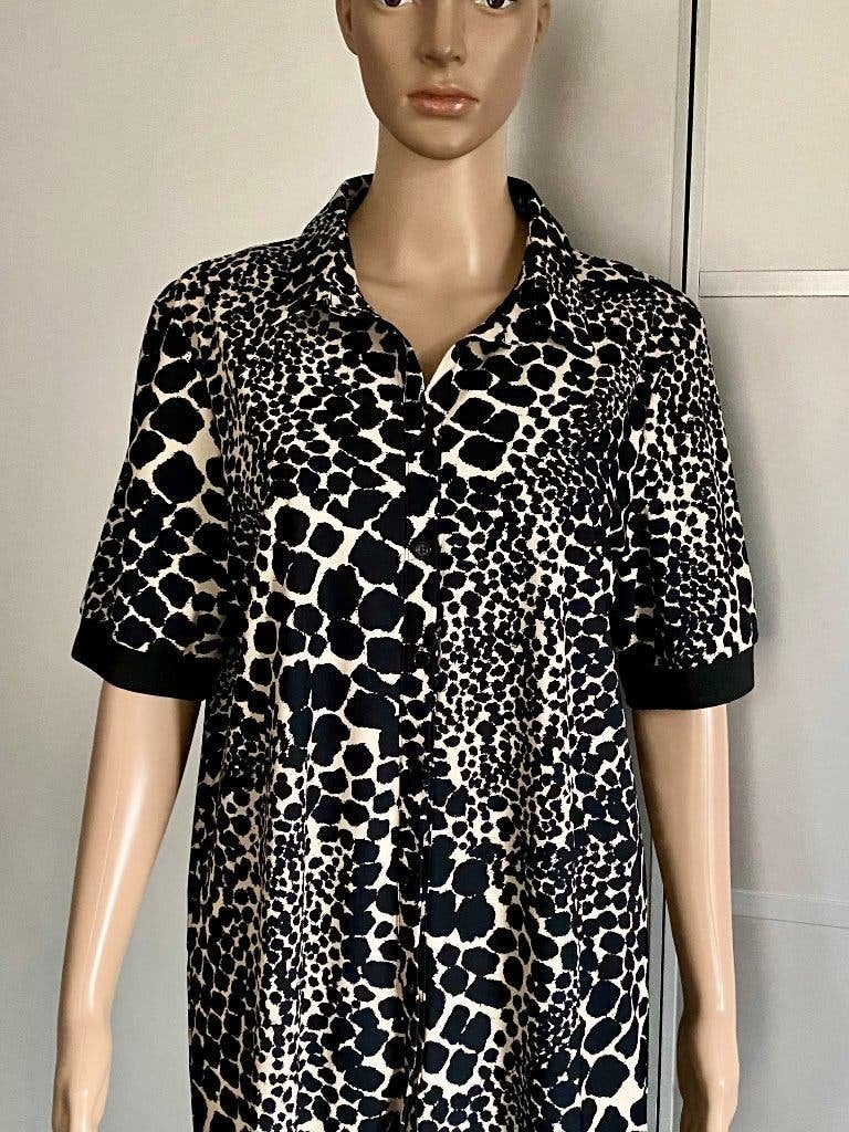K245 Nieuw: Excellent mt. L=42/44 travel blouse-jurk beige, Beige, Maat 42/44 (L), Nieuw, Ophalen of Verzenden