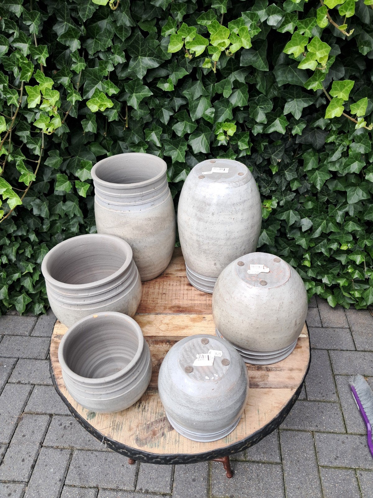Set van 3 bloempotten ,uit dezelfde collectie, Tuin en Terras, Brievenbussen, Ophalen