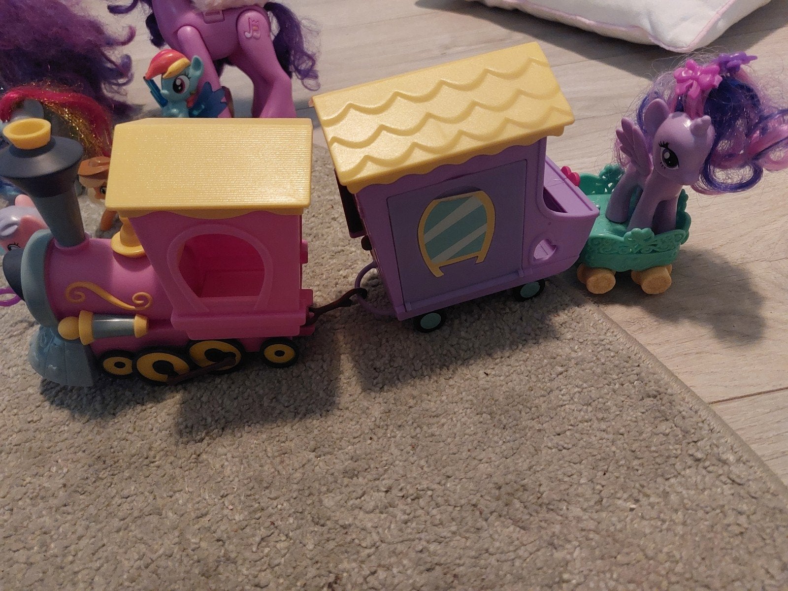 My Little Pony set met trein, Ophalen of Verzenden, Gebruikt