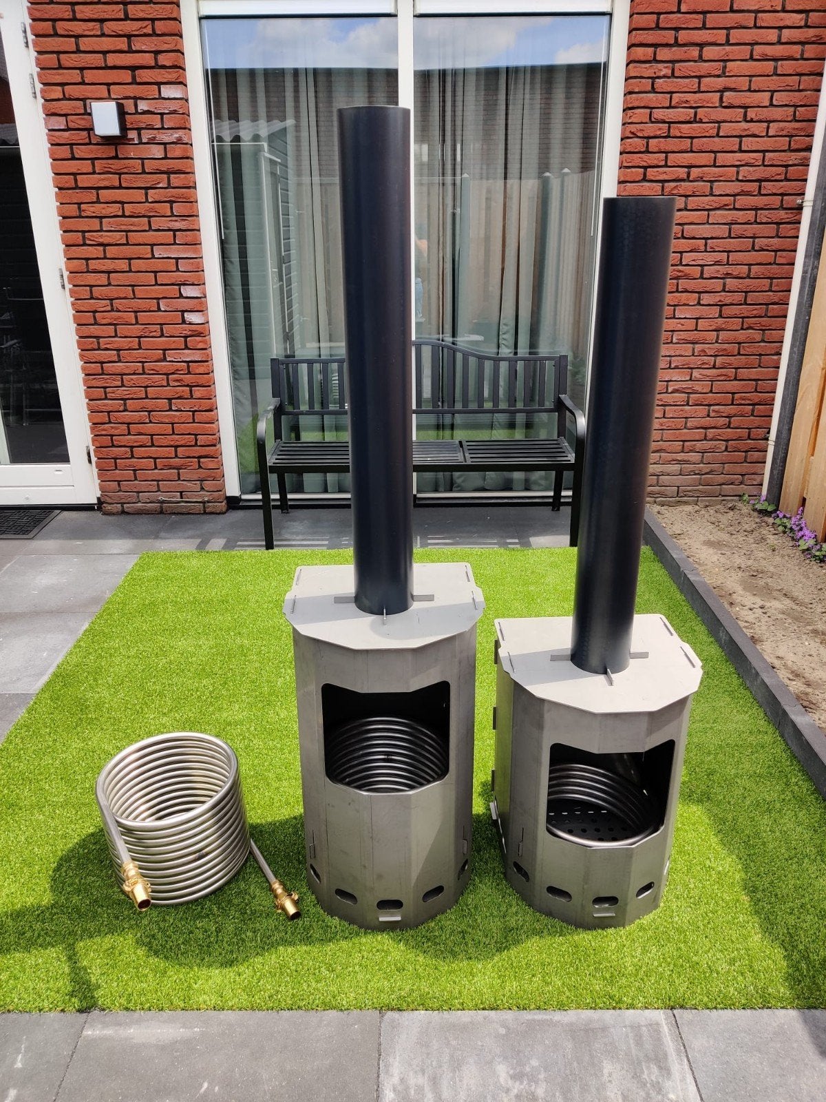 Houtgestookte zwembadverwarming, Ophalen of Verzenden