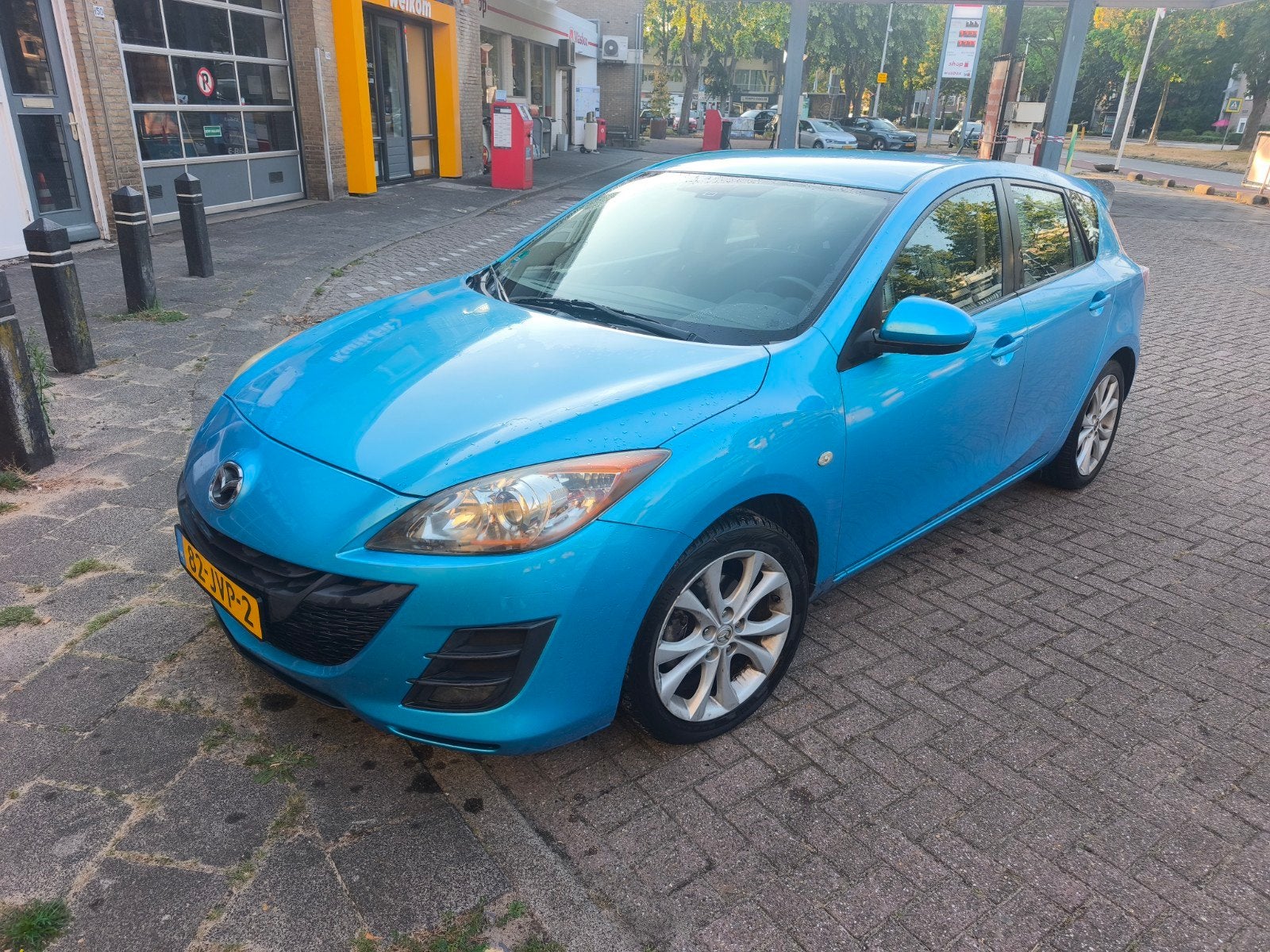 Mazda 3 1.6 Sport 2009 Blauw, Voorwielaandrijving, 4 cilinders, Blauw, Origineel Nederlands