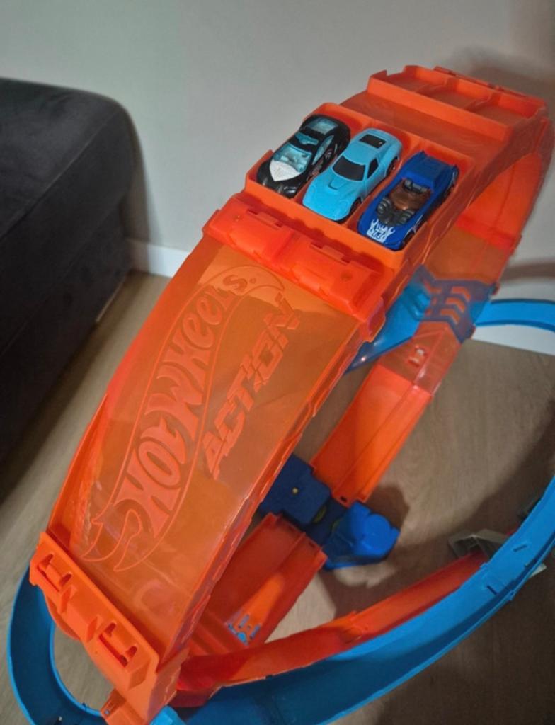 Hot Wheels Action Wervelende Looping (Massive Loop Mayhem), Racebaan, Ophalen of Verzenden, Zo goed als nieuw, Hot Wheels