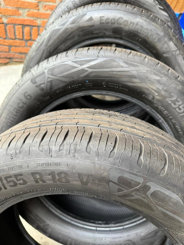 4x Nieuwe continetal Eco Contact 6, Ophalen, 18 inch, Nieuw, 235 mm