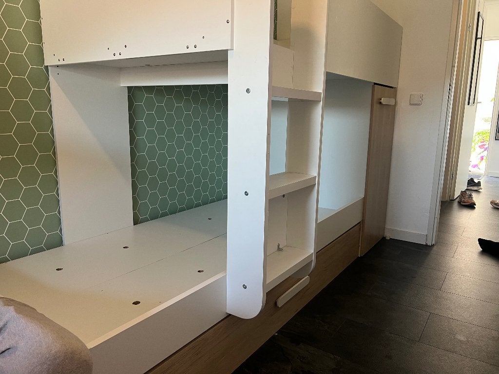 Stapelbed voor in totaal 3 kinderen, Ophalen, Gebruikt, Tweepersoons, Minder dan 160 cm