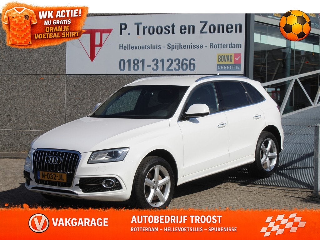 Audi Q5 2.0 TFSI S-Line Quattro Adrenalin Sport Adaptive cru, Auto's, 12 maanden, Gebruikt, 4 cilinders, Leder en Stof