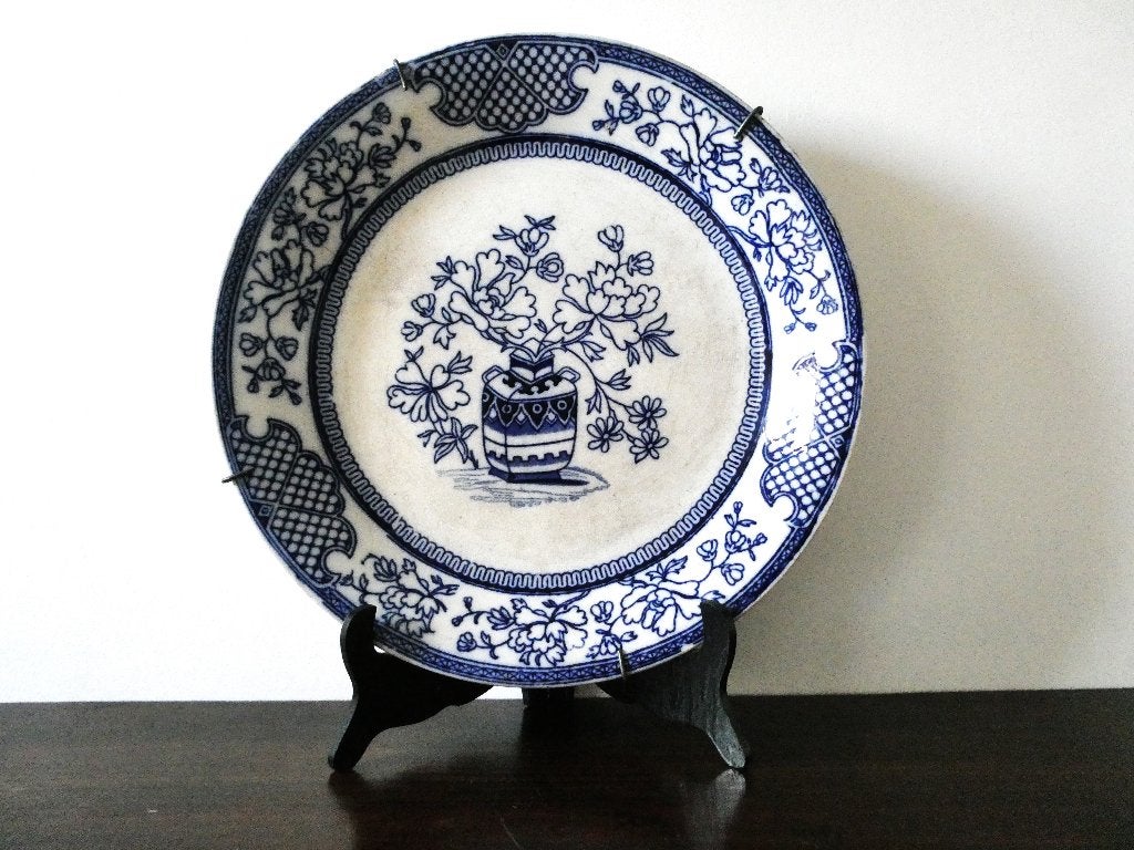 Groot bord schotel van Petrus Regout Flora 42 cm. standaard, Antiek en Kunst, Curiosa en Brocante, Ophalen of Verzenden